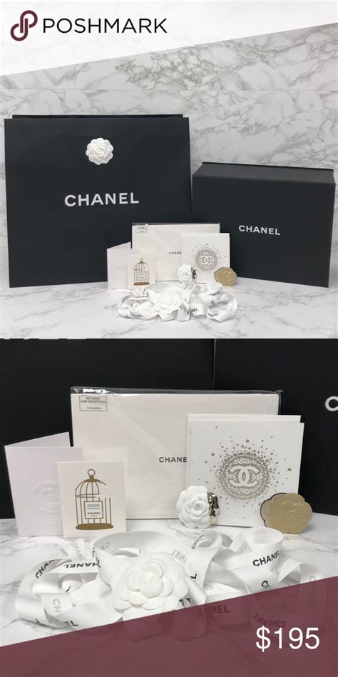 authentic chanel magnetic box paper bag